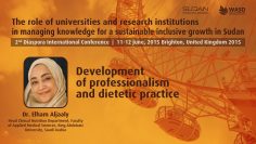 Development of professionalism and dietetic practice