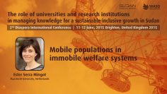 Mobile populations in immobile welfare systems