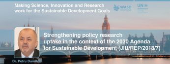 Strengthening policy research uptake in the context of the 2030 Agenda for Sustainable Development