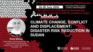 Climate change, conflict and displacement: Disaster risk reduction in Sudan – Nuha Eltinay