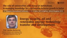 Energy security, oil and renewable energy: technology transfer and development