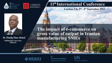 The impact of e-commerce on gross value of output in Iranian manufacturing SMEs
